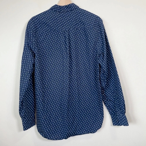 BEN  SHERMAN | NAVY PRINT BUTTON DOWN DRESS SHIRT - Picture 13 of 13